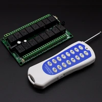 dc 12v 24v 16 channels 16ch rf wireless remote control switch remote control system receiver transmitter 16ch relay 433 mhz