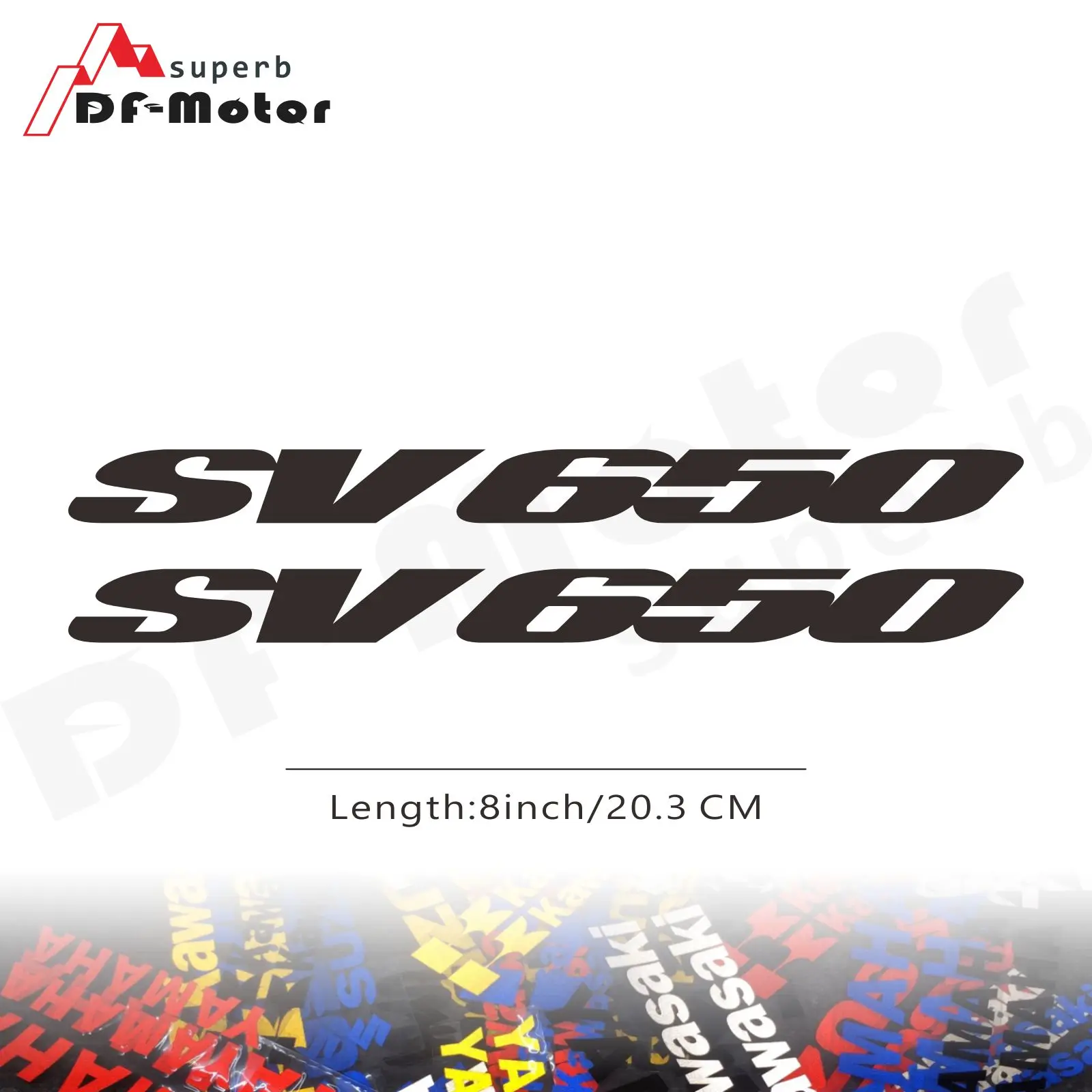 

8Inch Reflective Sticker Decal Motorcycle Car Sticker Wheels Fairing Helmet Sticker Decal For Suzuki Gsxr Sv650