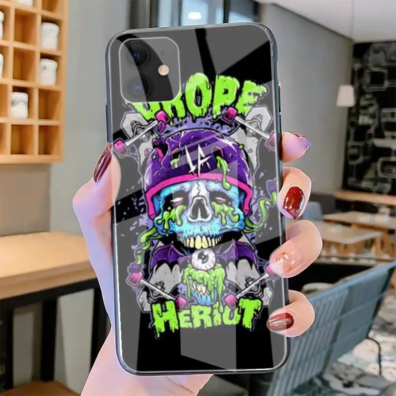 

Santa Cruz Skateboards Art Phone Case Tempered Glass For Iphone6plus 6S 7 7plus 8 X XS XSmax XR 11 12 Pro Max 12mini