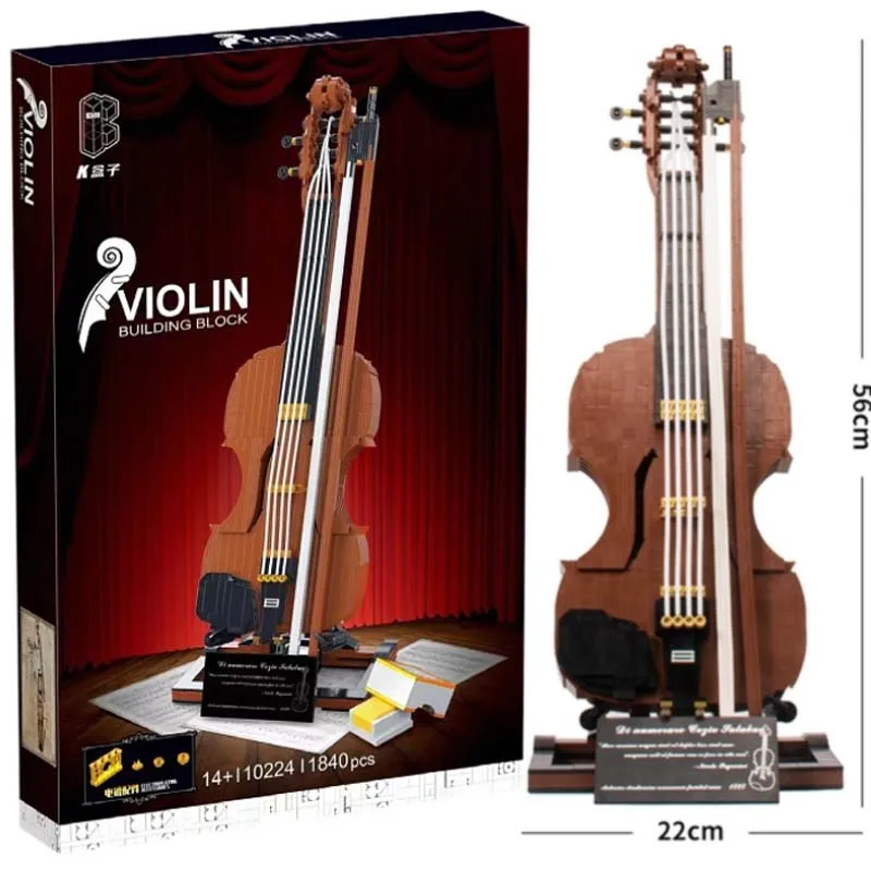 

2022 New Violin Building Blocks Bricks Compatible With Children's Educational Children's Building Blocks Toys Christmas Gifts