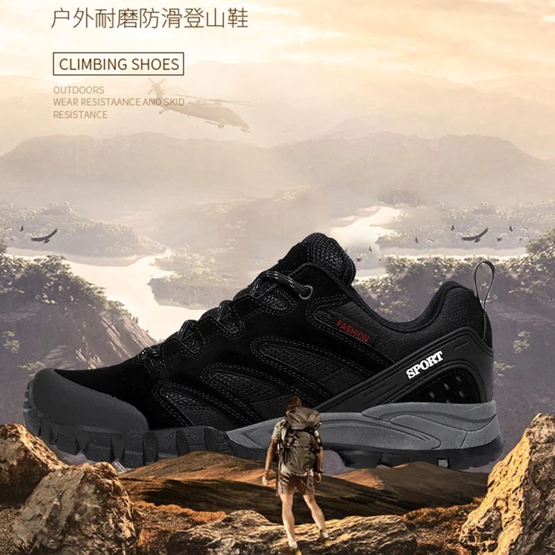 

Men's Mountaineering Shoes Spring Summer Brand Outdoor Men's Mountaineering Boots Waterproof Mountaineering Shoes 46