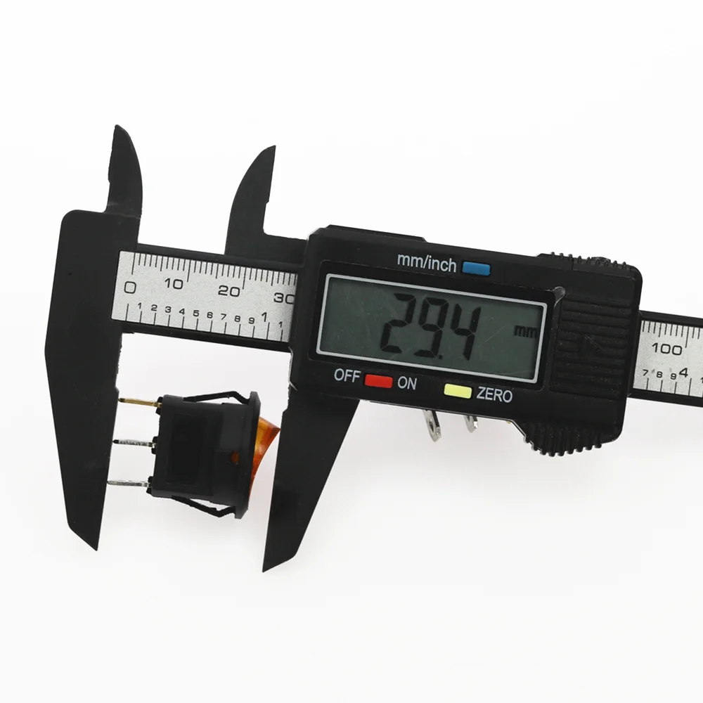 4 шт. KCD1 220V красные синие зеленый желтый светильник ВКЛ ВЫКЛ SPST Круглый тумблер