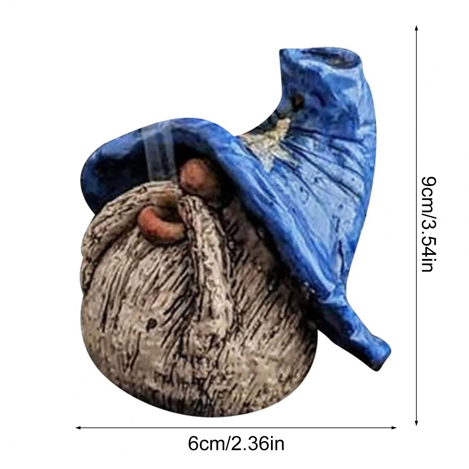 

Incense Burner Holder Creative Resin Gnome Dwarf Shape Censer Stick Holder Eye-Catching Home Decoration Incense Cones Burner