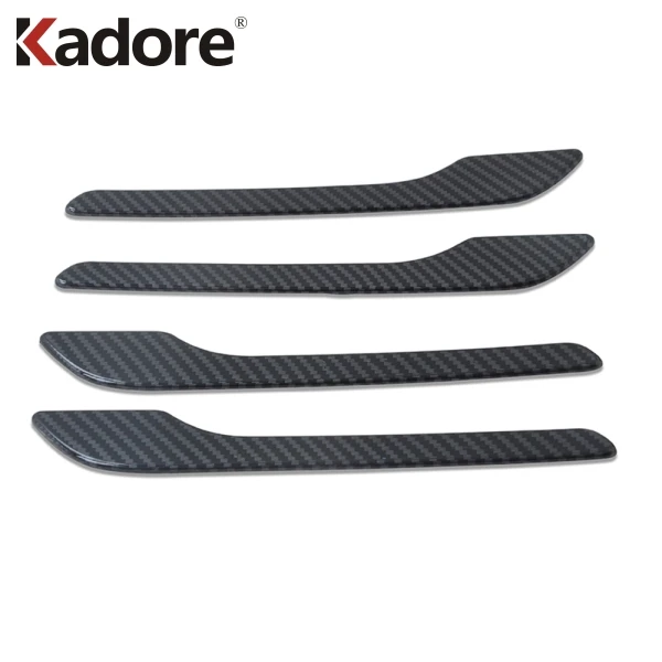 Чехол для боковой дверной ручки Tesla Model 3 2018 2019 2020 2021 ABS из углеродного волокна