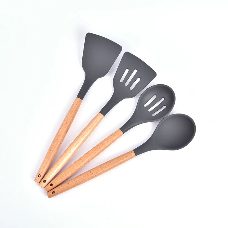 Силиконовый кухонный набор Инструменты для приготовления пищи посуды лопатка