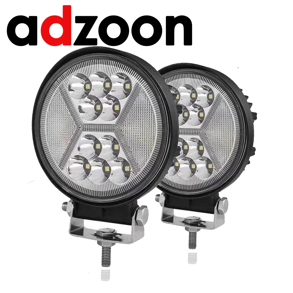 4 дюйма 126 Вт круглый светодиодный рабочий светильник 12V Интерьер 4x4 фара трактора