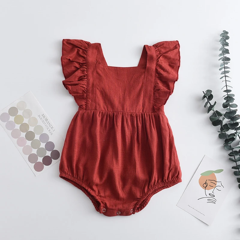 

Summer Baby Girls Rompers Fashion Sweet Ruffles Princess Baby Clothing Newborn Bebes Clothes Infant Jumpsuit Clothes Cute Outfit