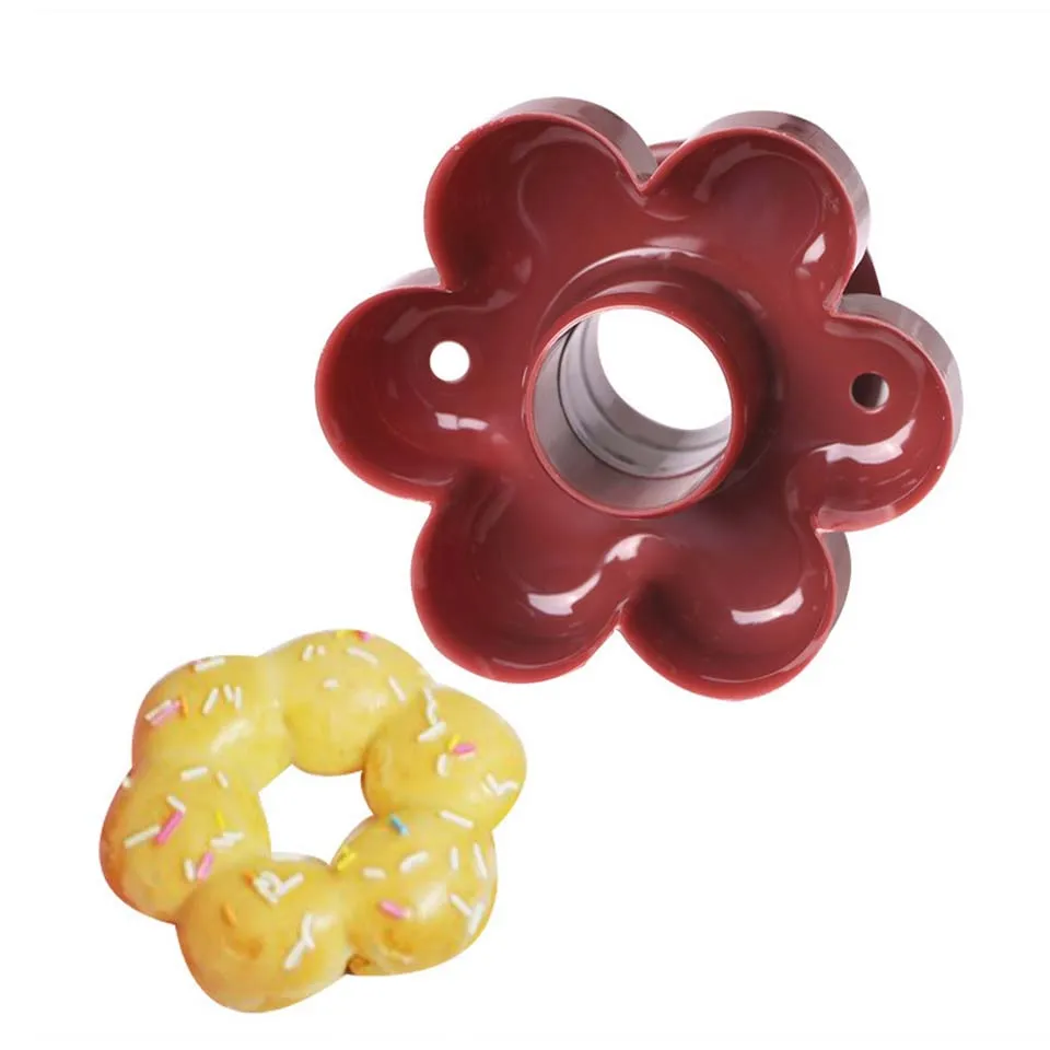 

1Pcs DIY Baking Tool Donuts Maker Mold Food Grade Plastic Doughnuts Maker Cutter Fondant Decor Cake Bread Desserts Bakery Mould