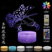 ghost slayer kamado tanjirou 3d table lamp creative gift visual three dimensional led colorful touch night light birthday gift