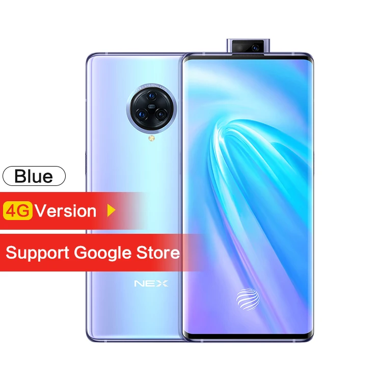 4G Version 8GB 128GB Vivo Nex 3 5G версия глобальная ПЗУ NFC 8 Гб 256 Гб Смартфон Snapdragon 855 64MP+ 13MP+ 13MP 6,8" 1080x2256 P полный экран 44W VOOC - Цвет: 4G Version 8GB 128GB