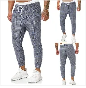 SHUJIN PuimentiuaAutumn Solid Loose Straight Men's Casual Pants Long Trousers Waist Pants Men Plus Size Cotton pantolon erkek