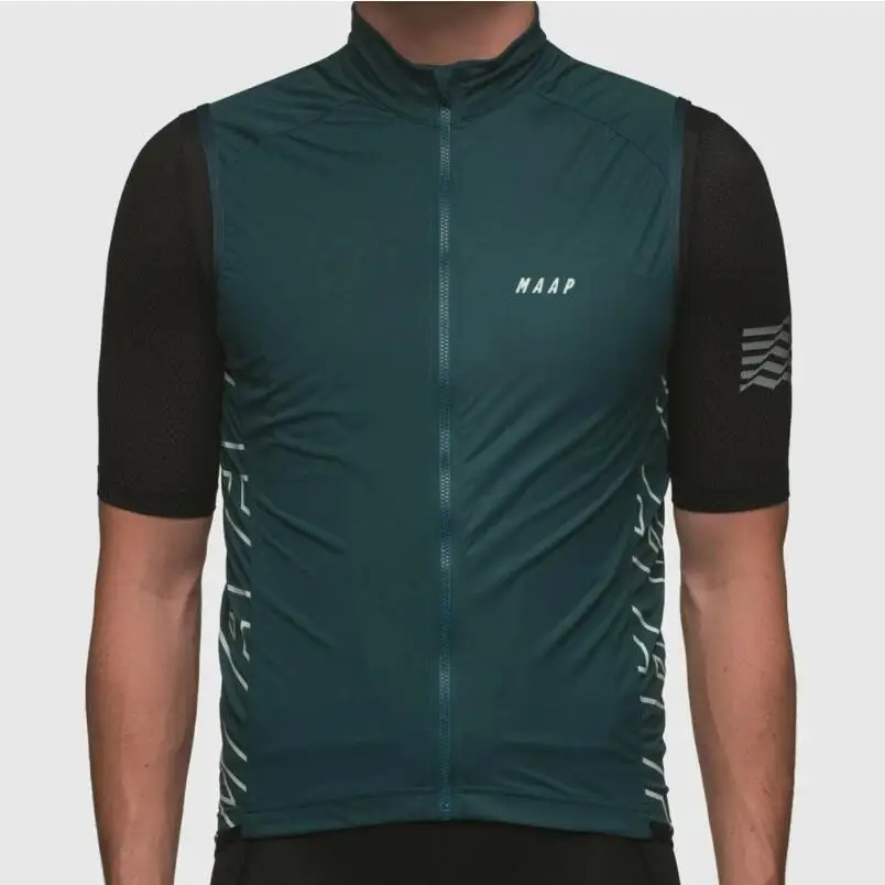 MAAP ветрозащитный жилет для мужчин велосипедная Джерси легкая дышащая сетчатая