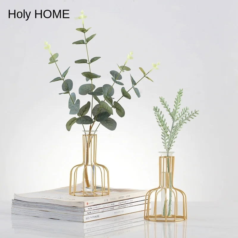 

Nordic Transparent Glass Vase Decoration Creative Simple Dried Flower Arrangement in Living Room Table Top Decoration