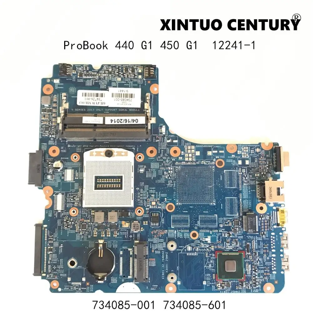 734085 001 501 601 для HP ProBook 440 G1 450 Материнская плата ноутбука 48.4YW05.011 12241 1 100%