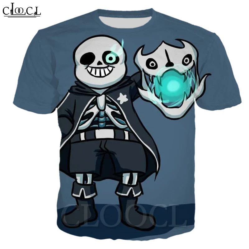 CLOOCL игра Undertale 2021 летняя новая мужская модная футболка 3D печать Повседневная