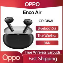 Original OPPO Enco Air TWS Bluetooth 5.2 True Wireless Earphone DNN Noise Cannellation Earbuds IPX4 Resistant For Find X3 Pro