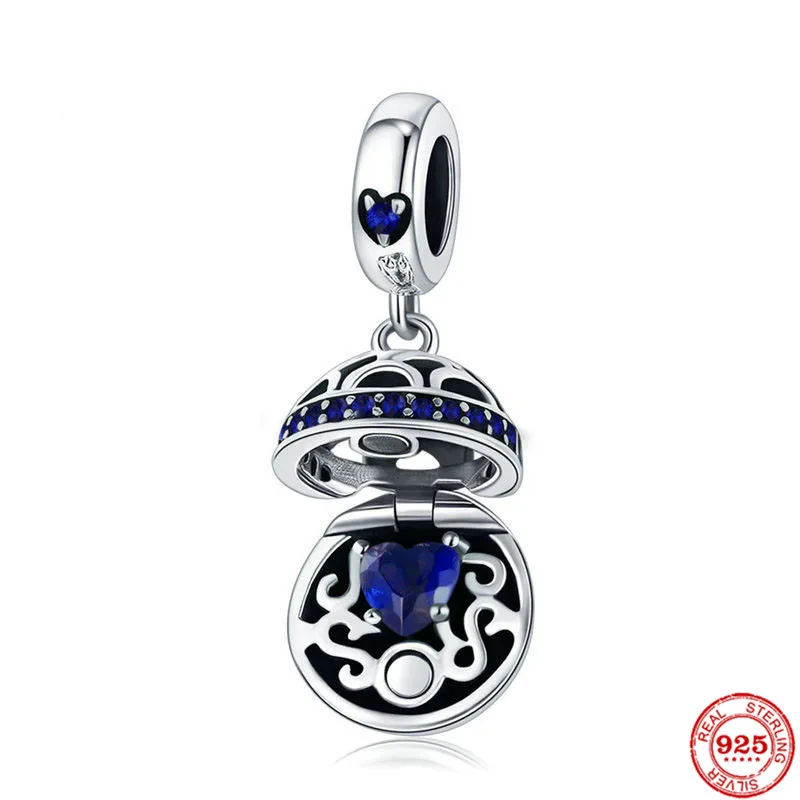 Новинка серебро 925 пробы чашка стетоскоп солнце открытая любовь фотоэлемент