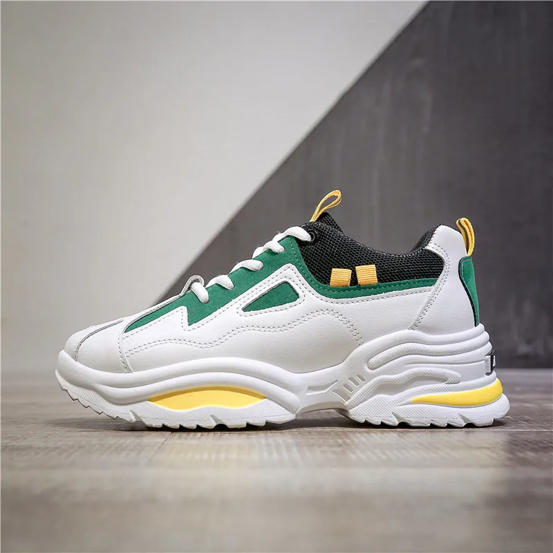 Обувь высотой 5 см/1 95 дюйма Модные женские кроссовки на массивном каблуке