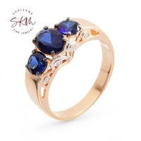 skm delicate rings for women 14k rose gold brand designer vintage engagement rings designer promise luxury fine jewelry