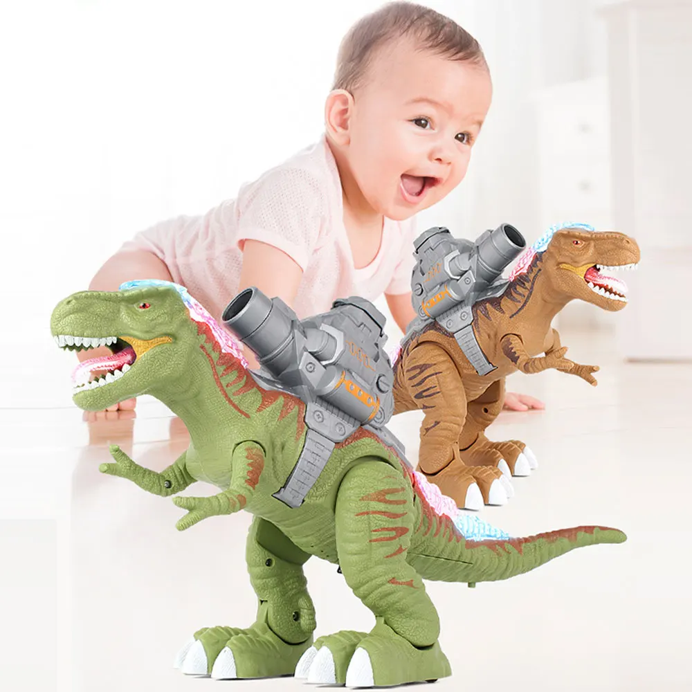 Электронный домашний динозавр Электрический звуковой светильник игрушки
