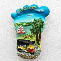 qiqipp thailand resort pattaya three dimensional scenery tourist souvenir refrigerator creative accompanying gift