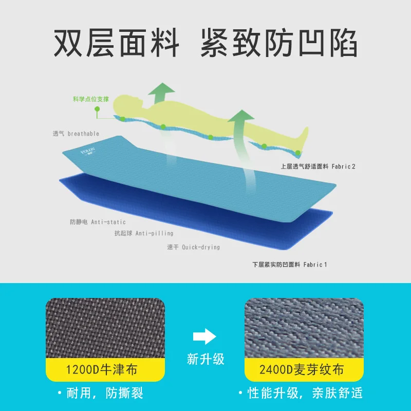 15% портативные легкие складные кровати с регулируемым подголовником и дышащей