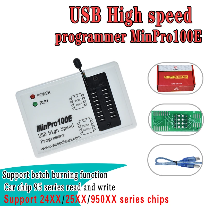 AEAK MinPro100E MinPro100G BIOS программист в FLASH SPI 24/25/95 считывание и запись USB памяти
