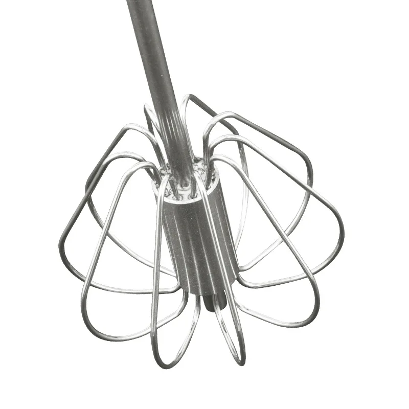 

Semi-Automatic Egg Beater 304 Stainless Steel Egg Whisk Manual Hand Mixer Self Turning Egg Stirrer Kitchen Egg Tools