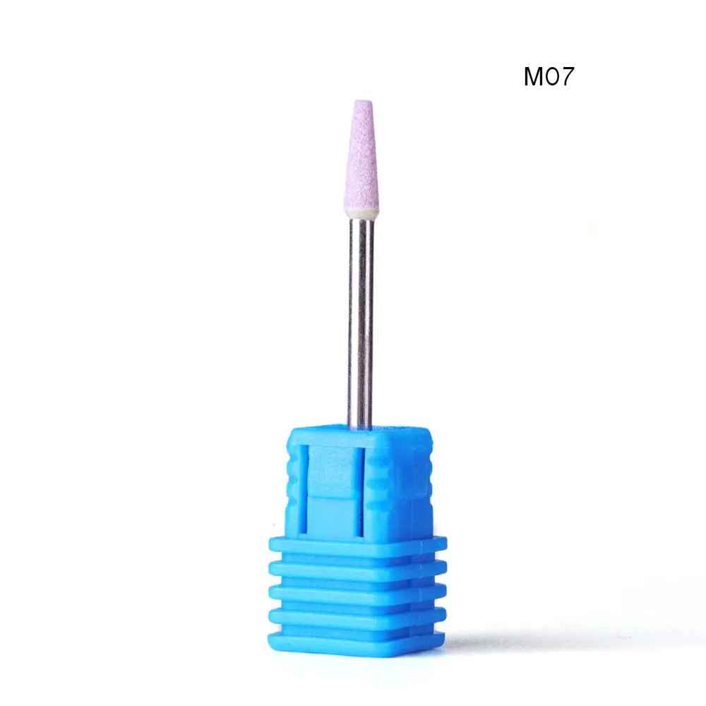 M07 1 шт. фрезы для ногтей сверло для ногтей резиновое Силиконовое керамическое полировочное пилки инструменты для электрического маникюра педикюра машина LA065-1 - Цвет: M07