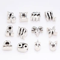 original 925 sterling silver bead creative simple zodiac beads fit pandor women bracelet necklace diy jewelry