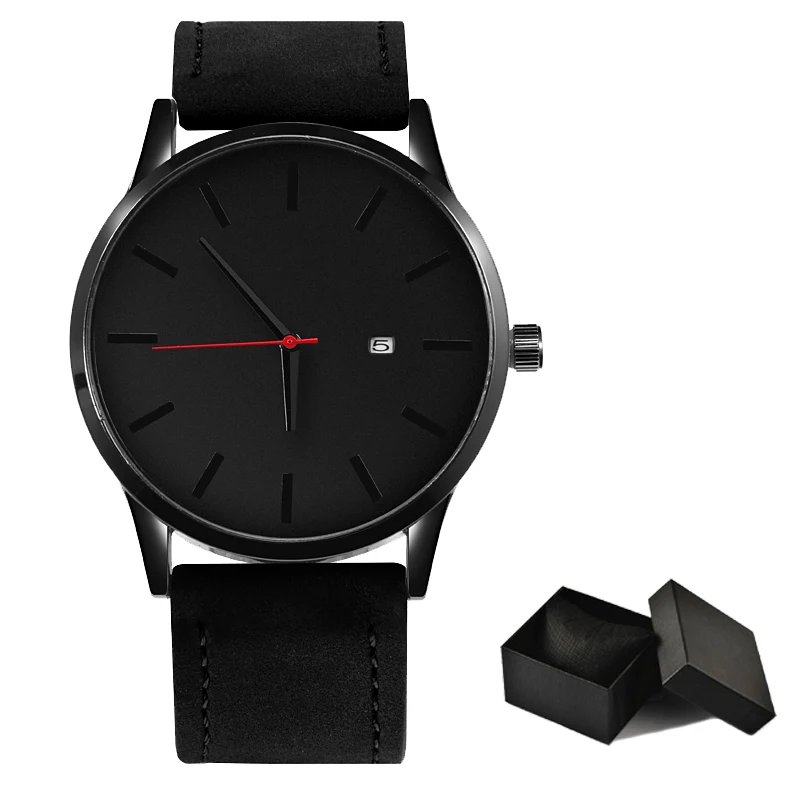 Часы наручные мужские с кожаным ремешком 2020|Кварцевые часы| |