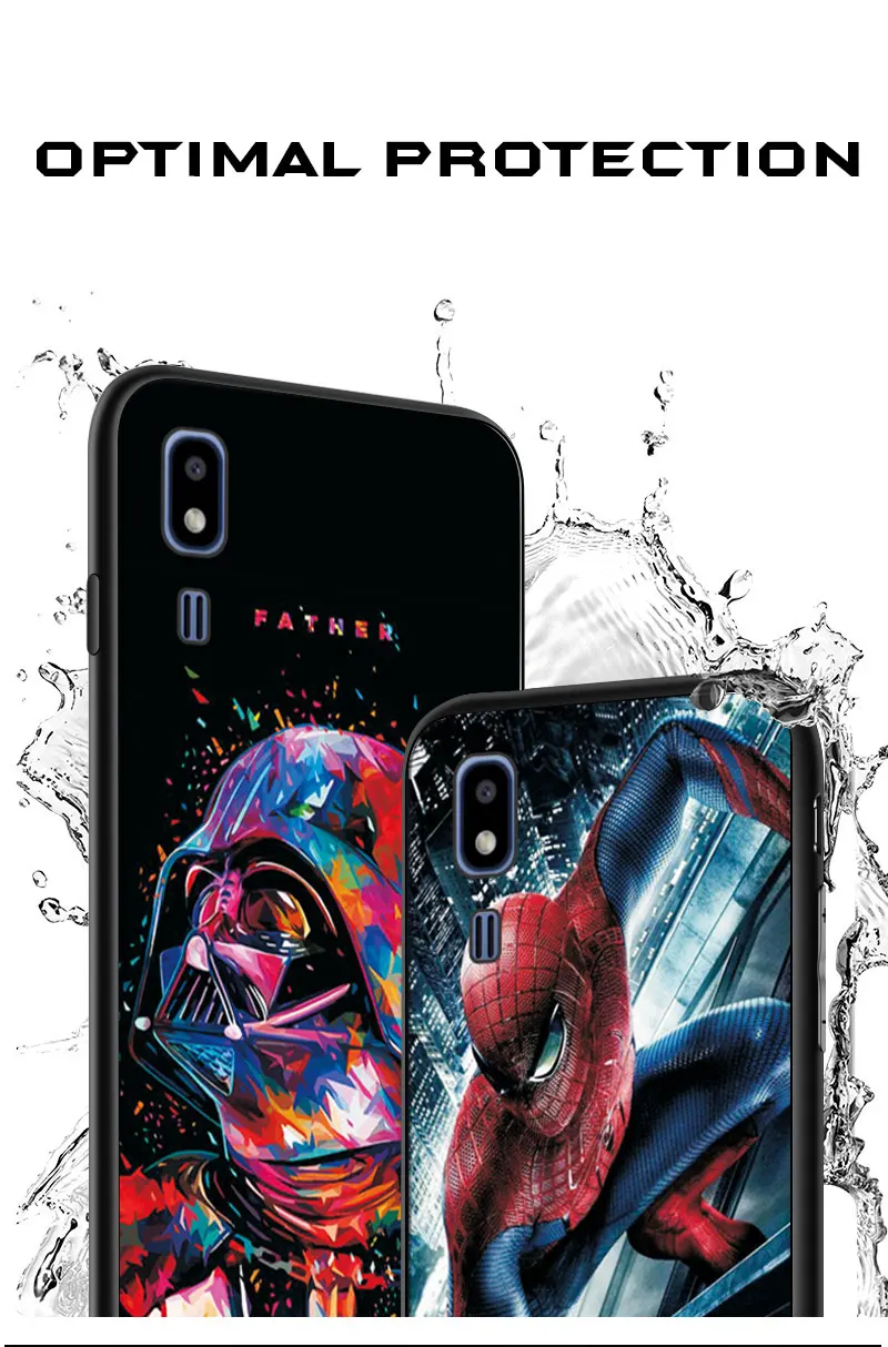 Чехол для samsung Galaxy A10 A20 A30 A40 A50 A60 A70 M20 чехол Супермен черный термополиуретановый чехол для samsung A50S A30S A20E A2 четырехъядерный телефон чехол s