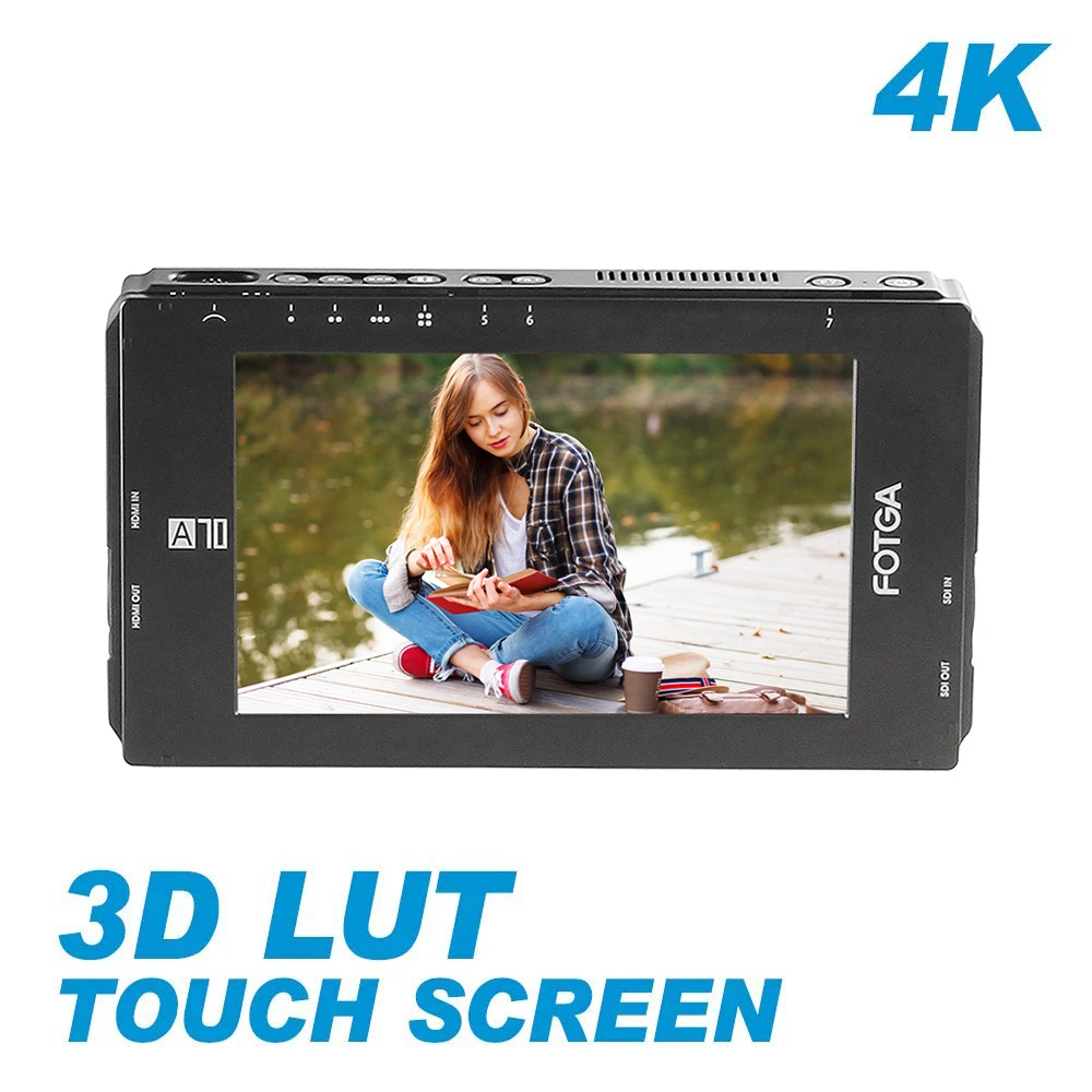 Полевой монитор FOTGA A70/A70T/A70TL/A70TLS 7 &quotFHD для видеокамеры IPS SDI 4K HDMI 3D LUT двойная