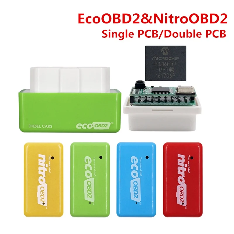 

Car EcoOBD2 Nitro obd2 for Benzine Petrol Gasoline Cars Eco OBD Diesel Nitro OBD2 Chip Tuning Box Plug&Driver 15% Fuel Save More