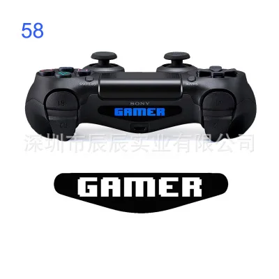 2 шт игровой контроллер светильник Панель световая панель Наклейка для PS4 Playstation 4 идеальный - Цвет: NO 58