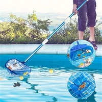 swimming pool cleaning net professional telescopic skimmer net aquarium rescue pool cleaning mesh tools accessories
