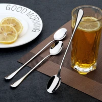 ydeapi stainless steel dinnerware set spoon spoon dessert coffee ice cream spoons kitchen accessories bar tools new long handle