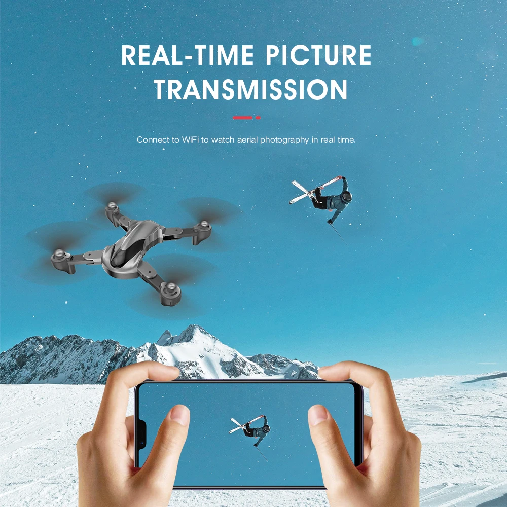 Складная 4K HD Двойная камера RC Дрон 17 минут оптическое позиционирование потока