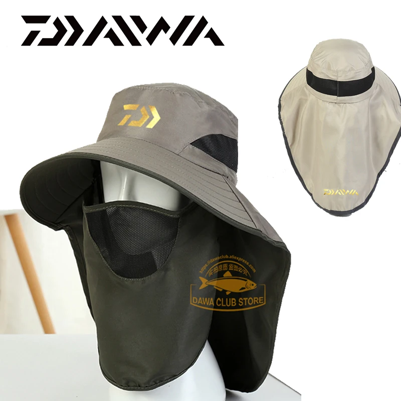 

Солнцезащитная шляпа Daiwa Рыбалка Солнцезащитная шляпа складная уличная Мужская рыболовная шляпа для скалолазания Защита от УФ-лучей Регул...