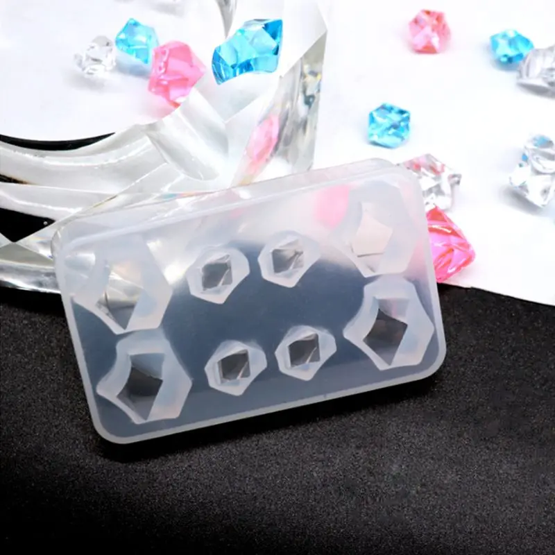 

Silicone Mold Irregular Stone 3D Geometric Epoxy Resin DIY Jewelry Pendant Necklace Bracelet Cake Decoration Bakery Molds Crafts
