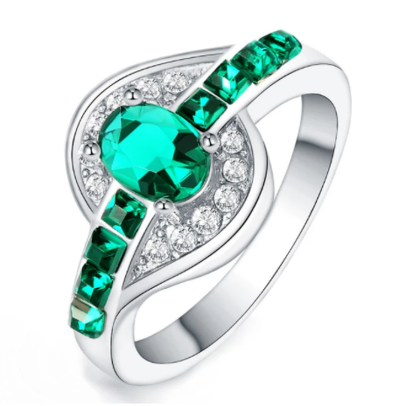 Красивое красивое модное обручальное кольцо для вечеринки белого золота