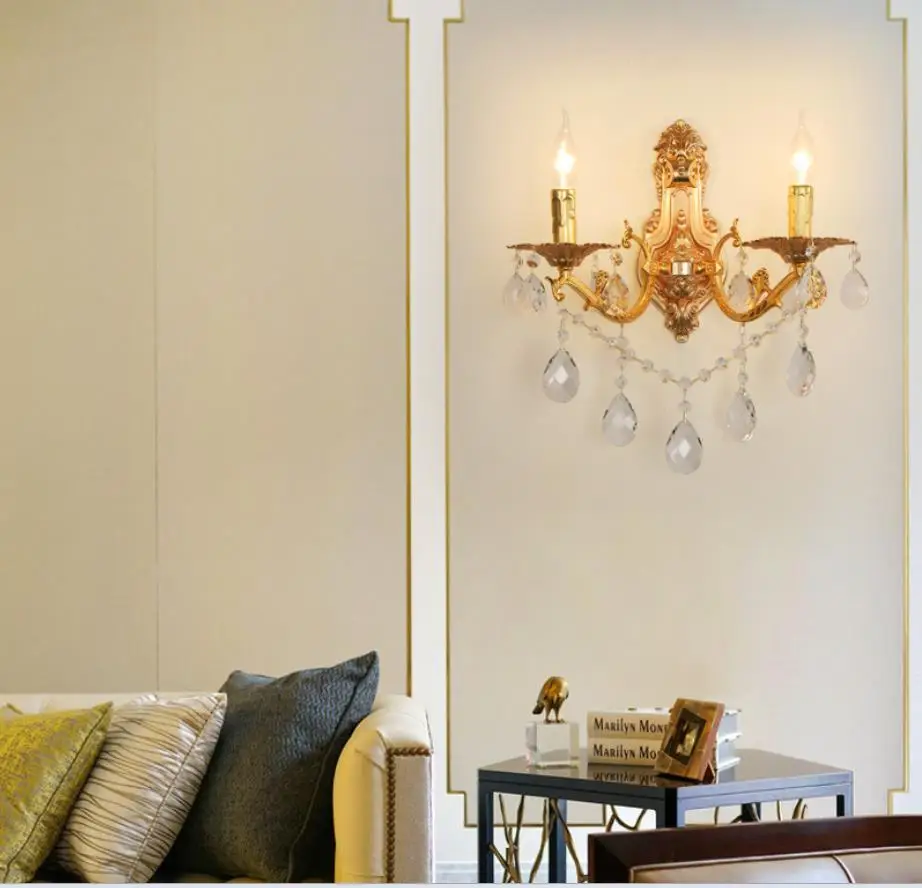 Современные хрустальные Настенные светильники в коридоре настенный светильник