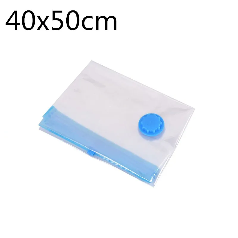 2pcs 40X50CM Hifuar 2/10 шт. Вакуумный пакет для хранения одежды посылка сжатого Организатор для гардероба компактный застегивающийся вакуумный четкая печать сумка складная сумка для хранения - Цвет: 2pcs 40X50CM