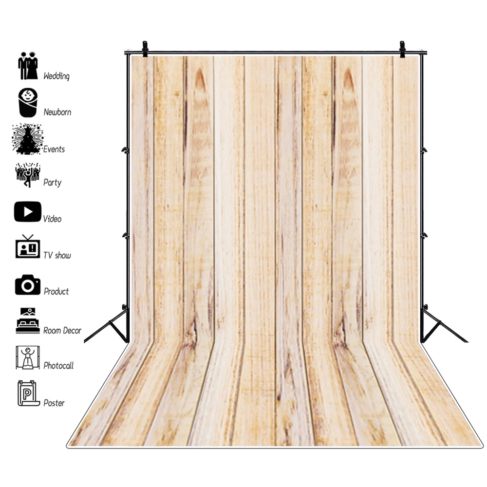Grunge Wooden Board Photography Backdrops Vinyl Photo Backgrounds Old Planks Baby Portrait Photophone Food Doll Photocall | Электроника