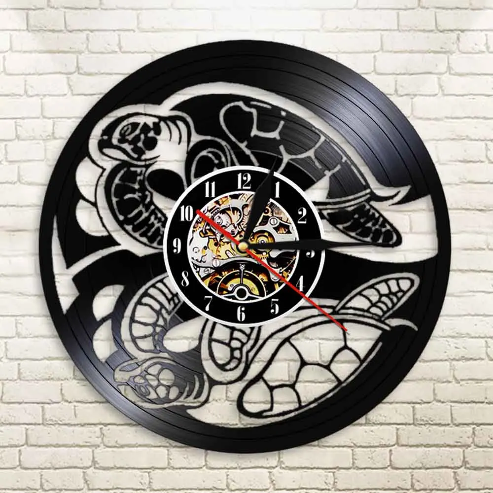 Пляжные часы морская черепаха амфибин животные домашний декор настенные летняя