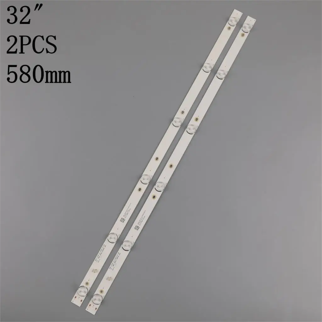 Новинка Светодиодная лента для подсветки 2 шт./лот 6 светодиодов 32-дюймовых