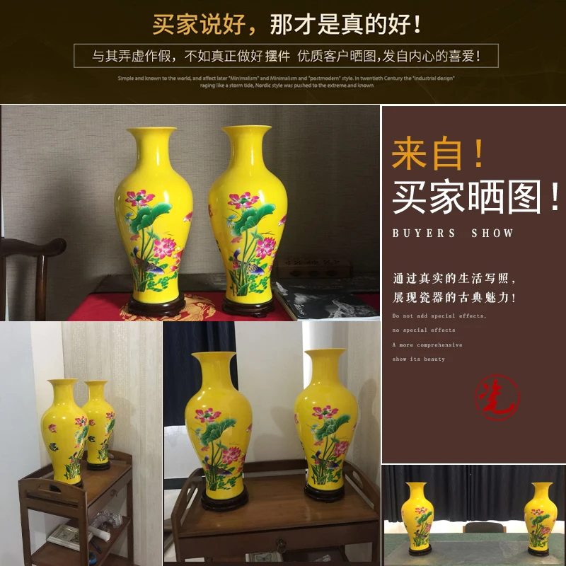 

Jingdezhen ceramics dried flowers vase decoration flower arrangement home crafts ornaments modern home decoration furnishings