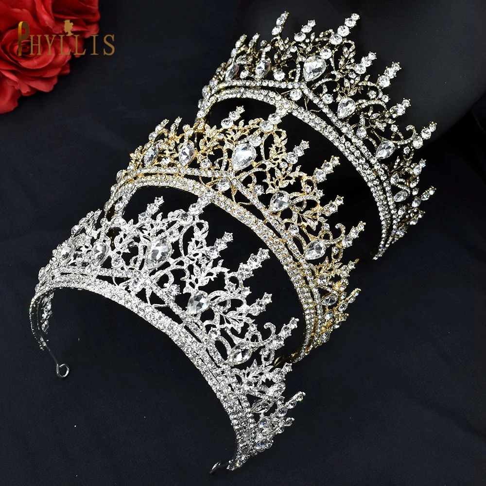 

A101 Bridal Crown Wedding Hair Jewelry Princess Tiara Retro Brides Headpiece Headdresses Woman Headband for Hair Accessories