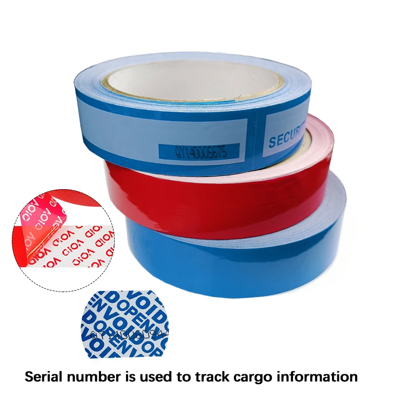 Прозрачные защитные пломбы упаковочная клейкая лента гарантия пустая открытая