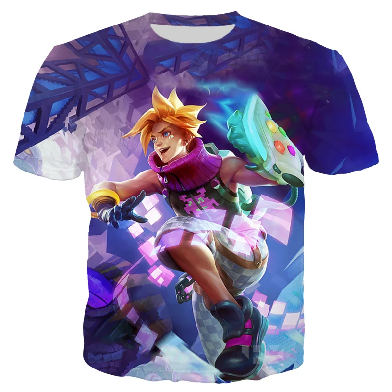 Футболка CLOOCL Games для мужчин/женщин и мужчин с 3D принтом Аркады Ezreal Splash Art Skin